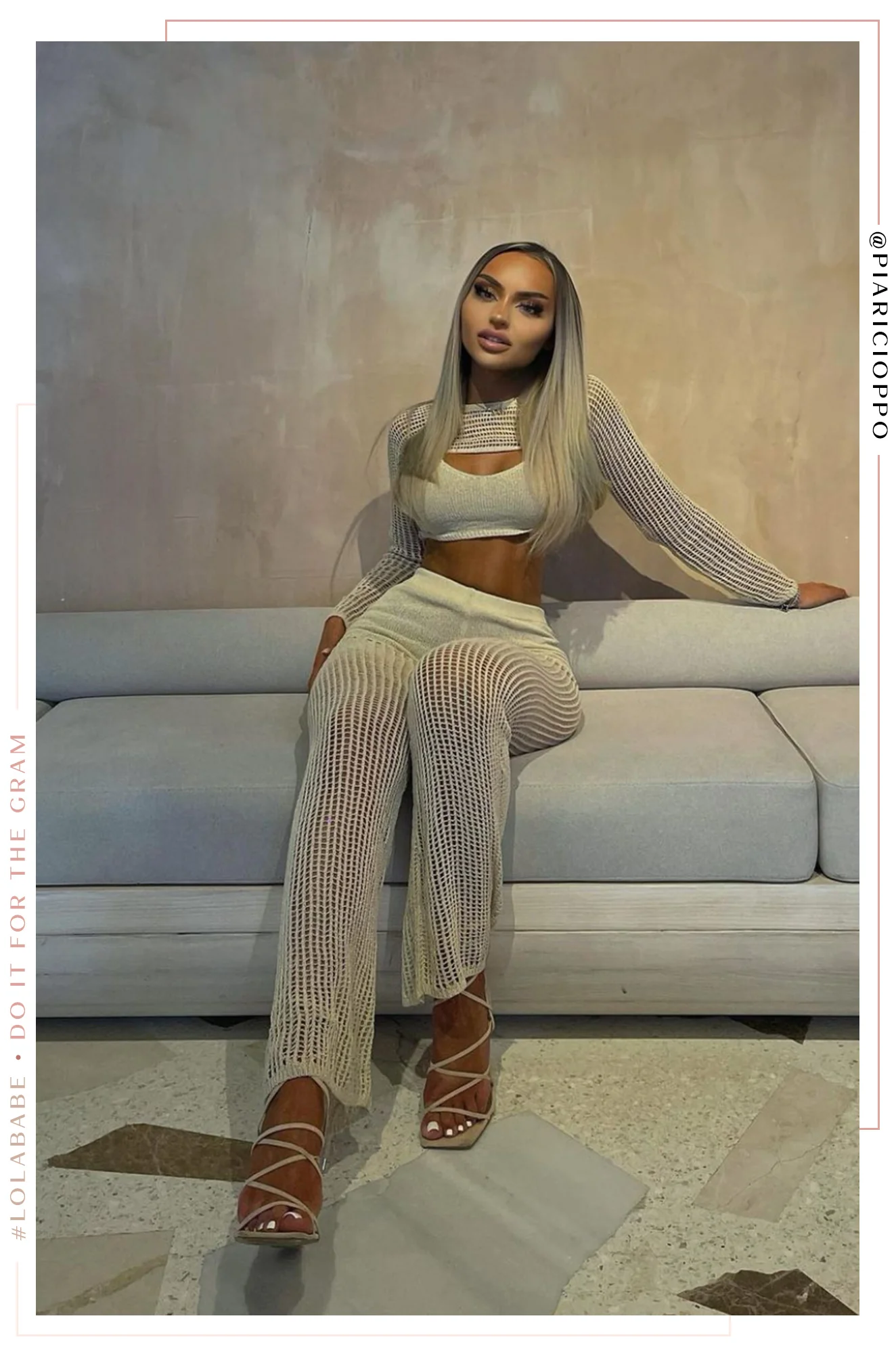 Ameya Three Piece Knit Set - Nude - Image 6