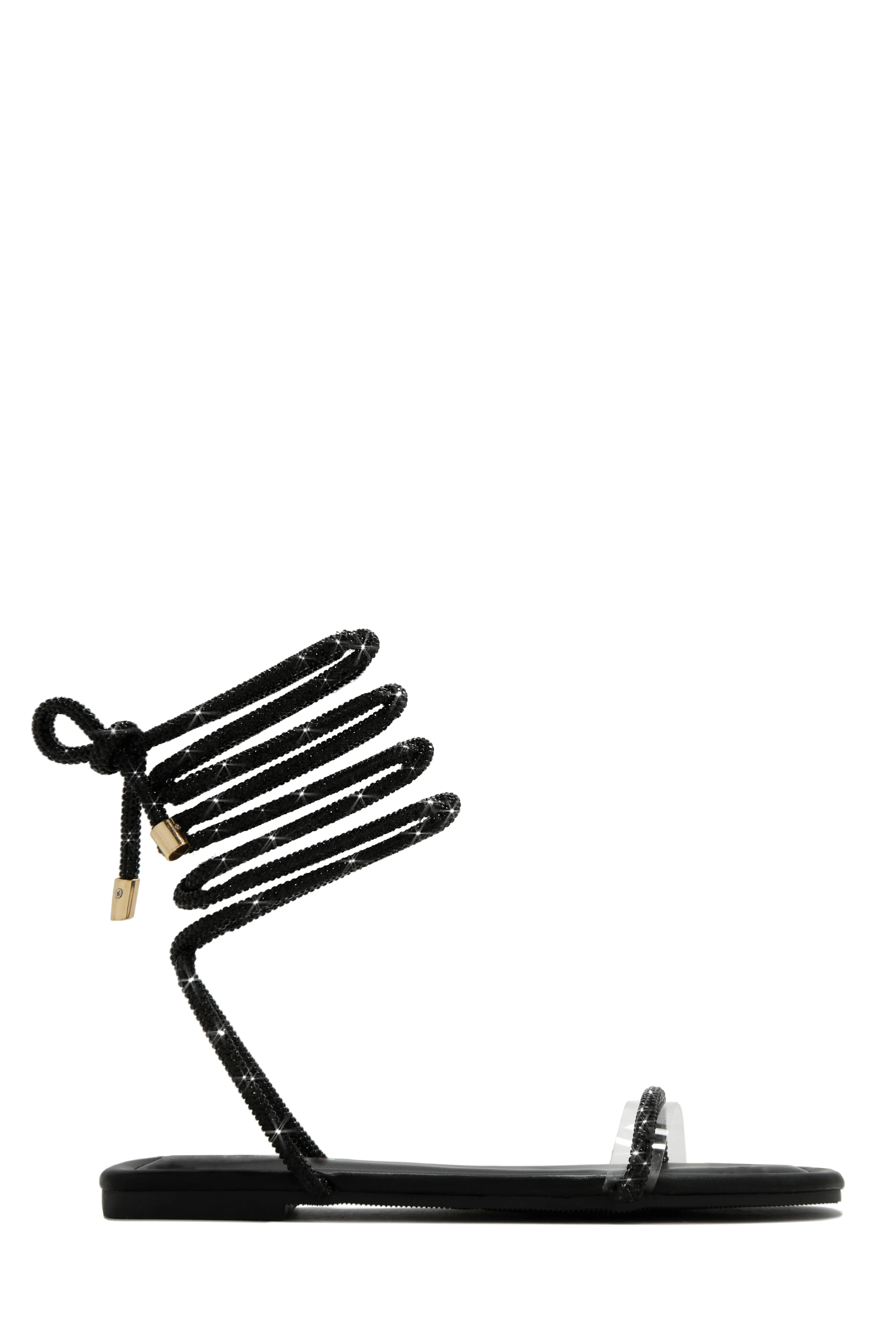 Aruba Island Embellished Lace Up Sandals - Silver - Image 6