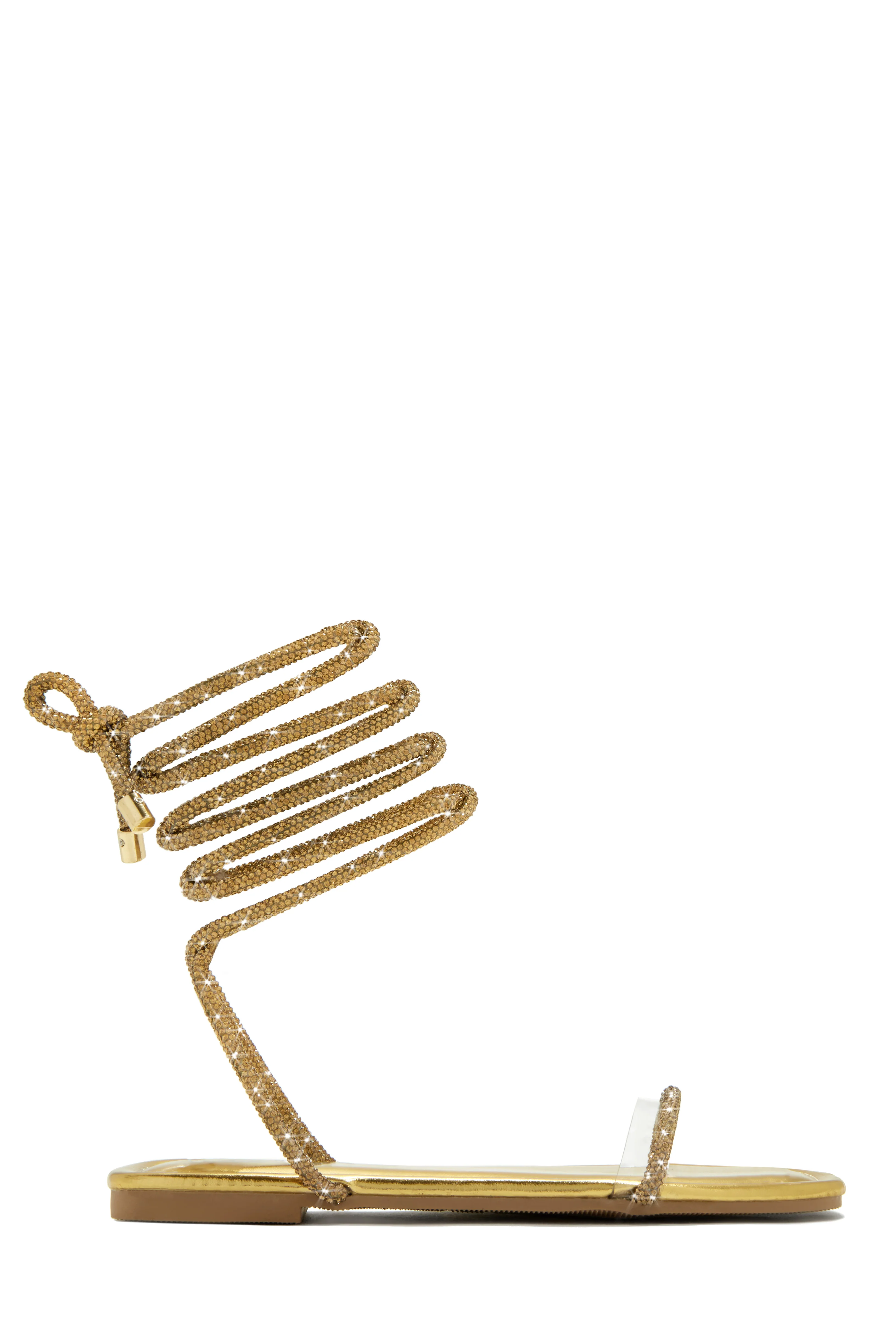 Aruba Island Embellished Lace Up Sandals - Silver - Image 8