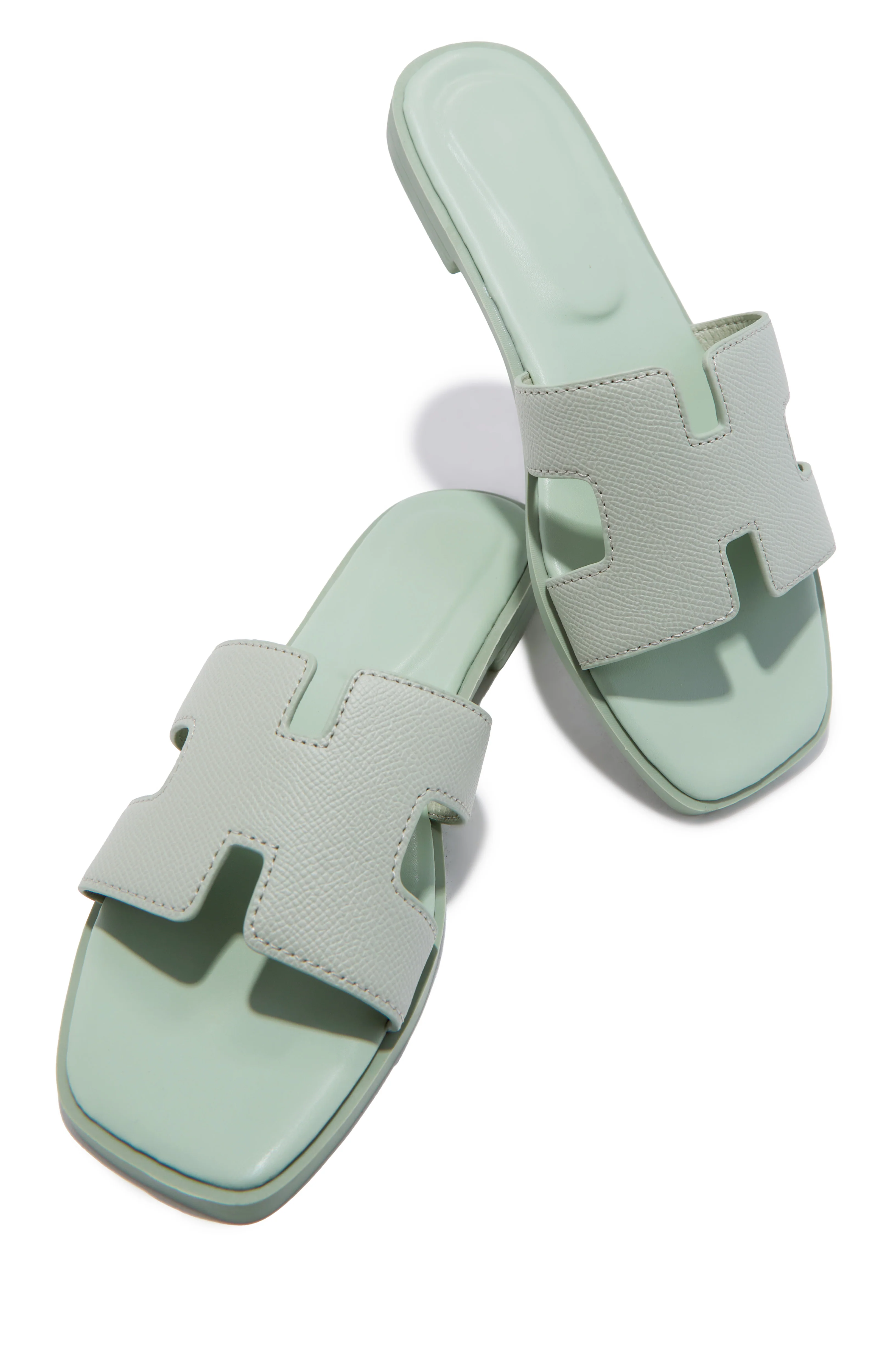 Elara Slip On Sandals - Sage - Image 4