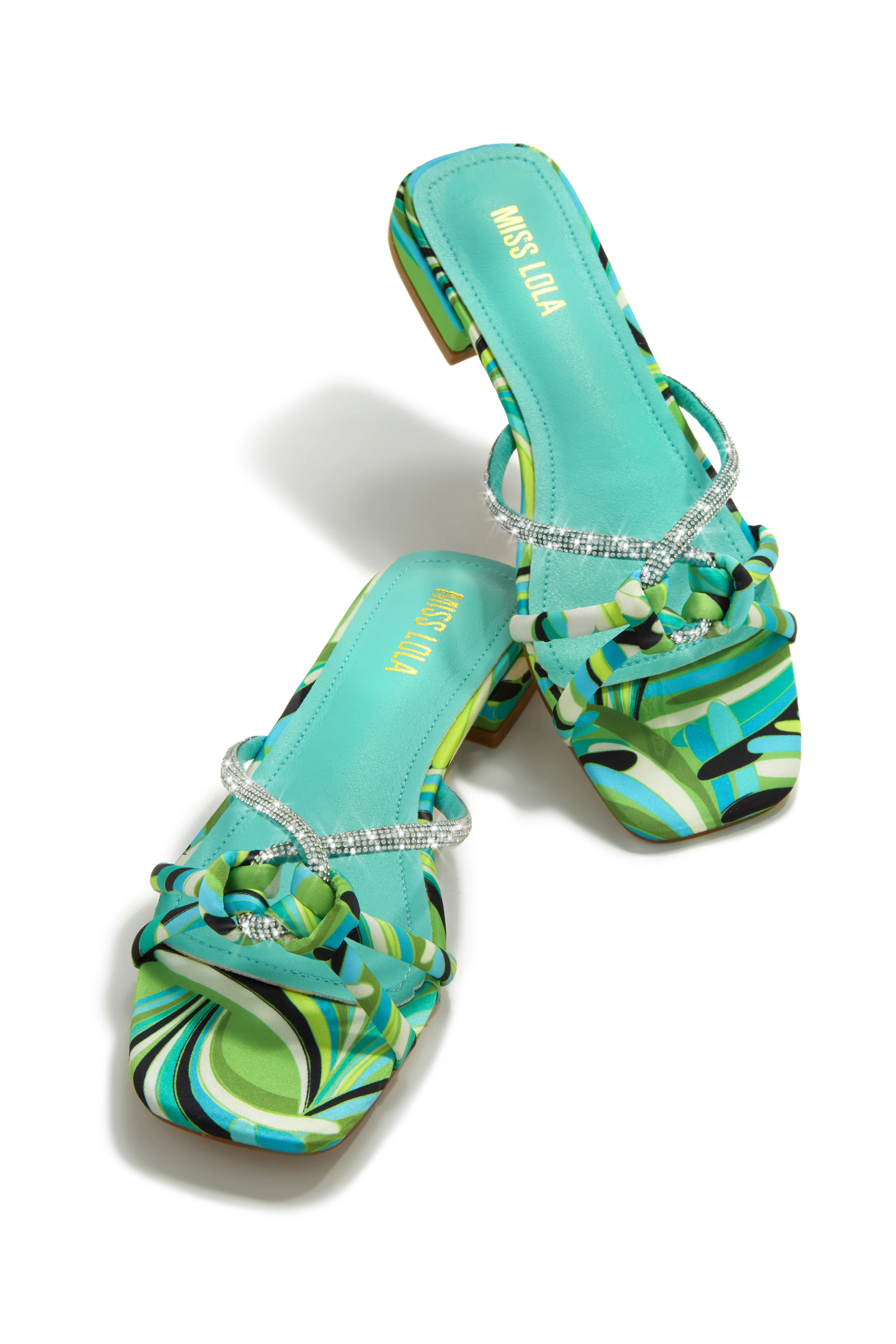 Fantasy Island Embellished Slip On Sandals - Multi - Image 5