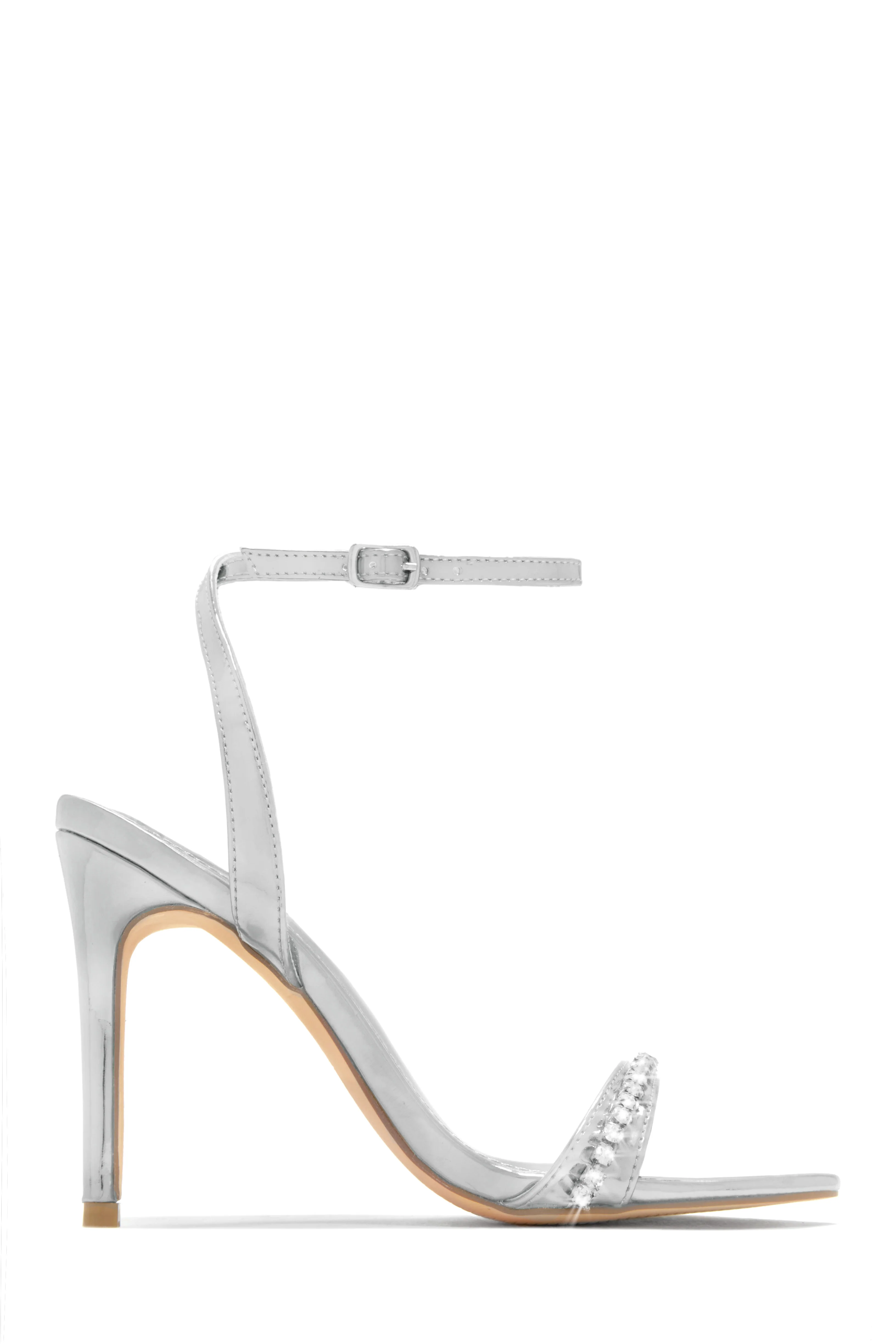 First Date Ankle Strap High Heels - Pink - Image 8