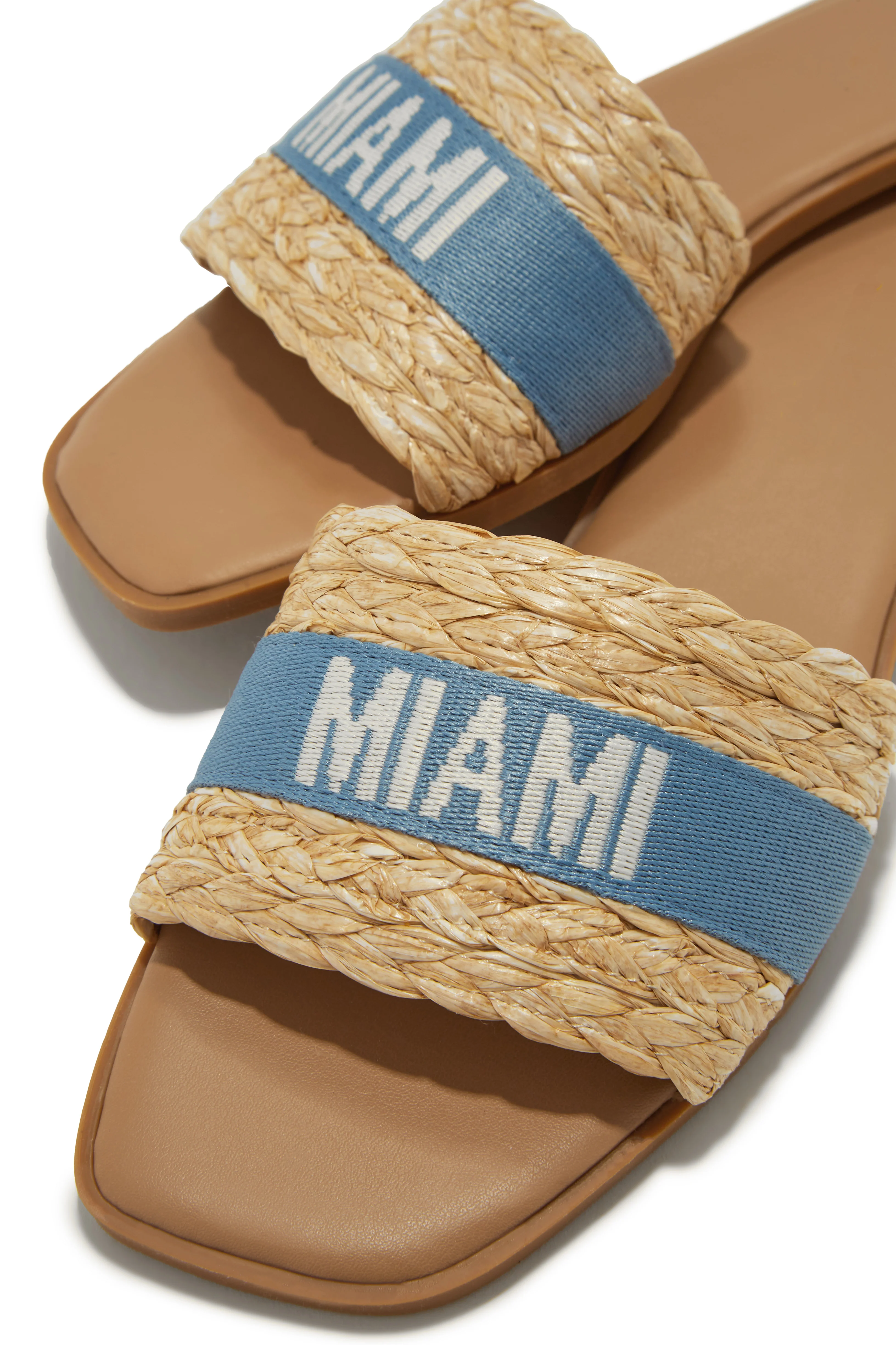 Going Places Slip On Sandals - Blue - Image 4