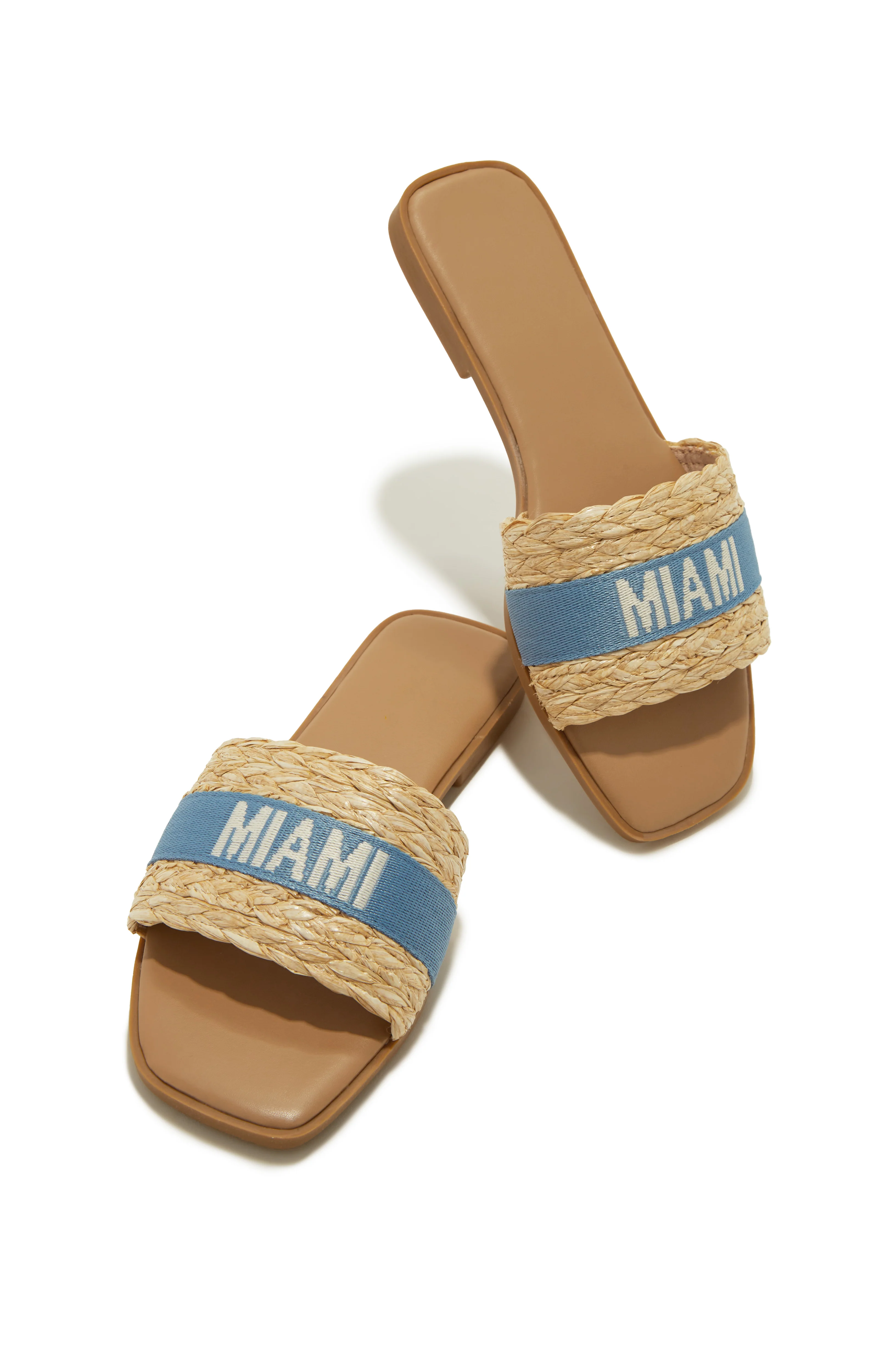 Going Places Slip On Sandals - Blue - Image 6