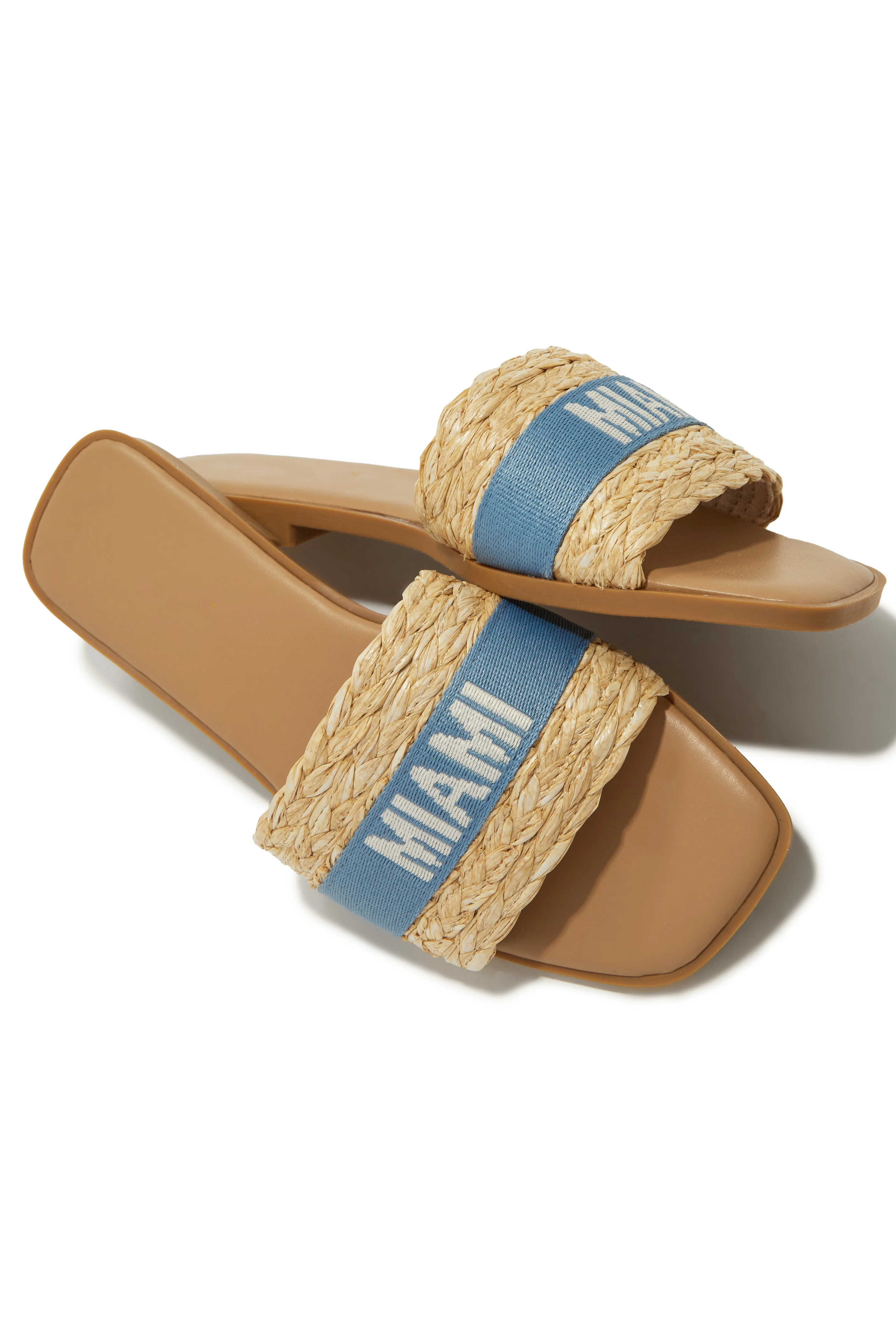 Going Places Slip On Sandals - Blue - Image 7