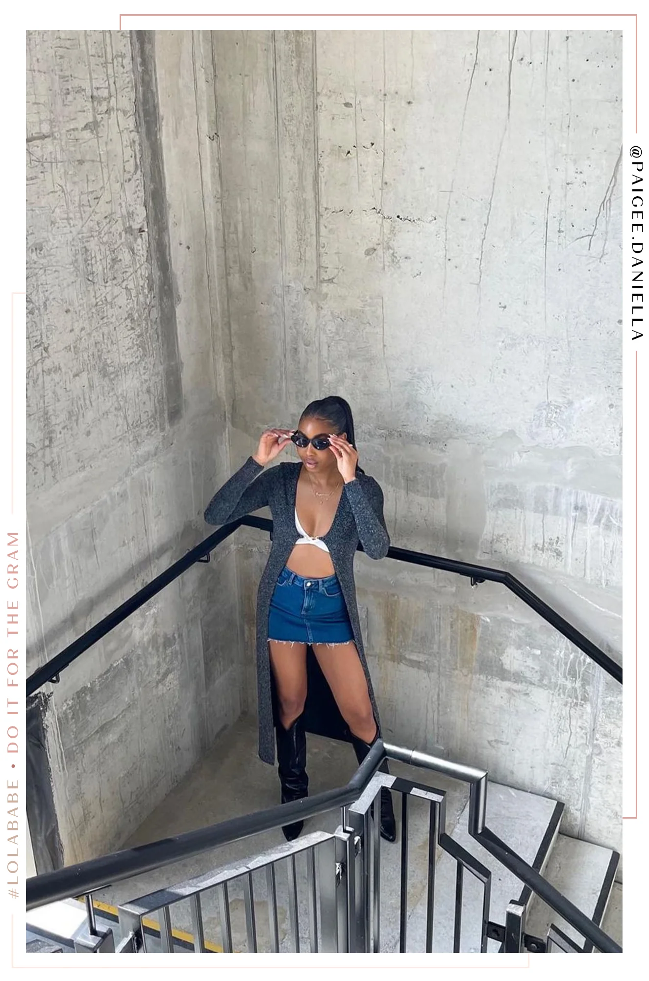 Idara Lurex Knit Maxi Top - Black - Image 7