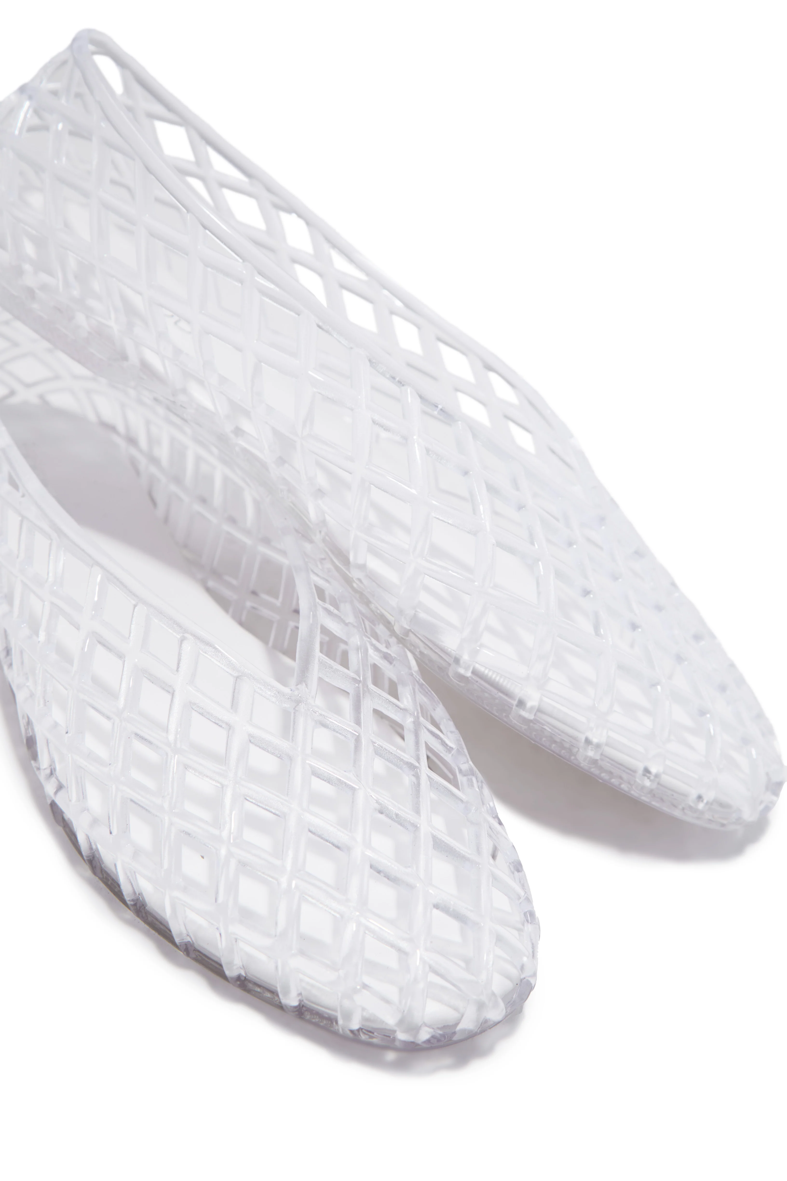 Layla Jelli Flats - Clear - Image 3