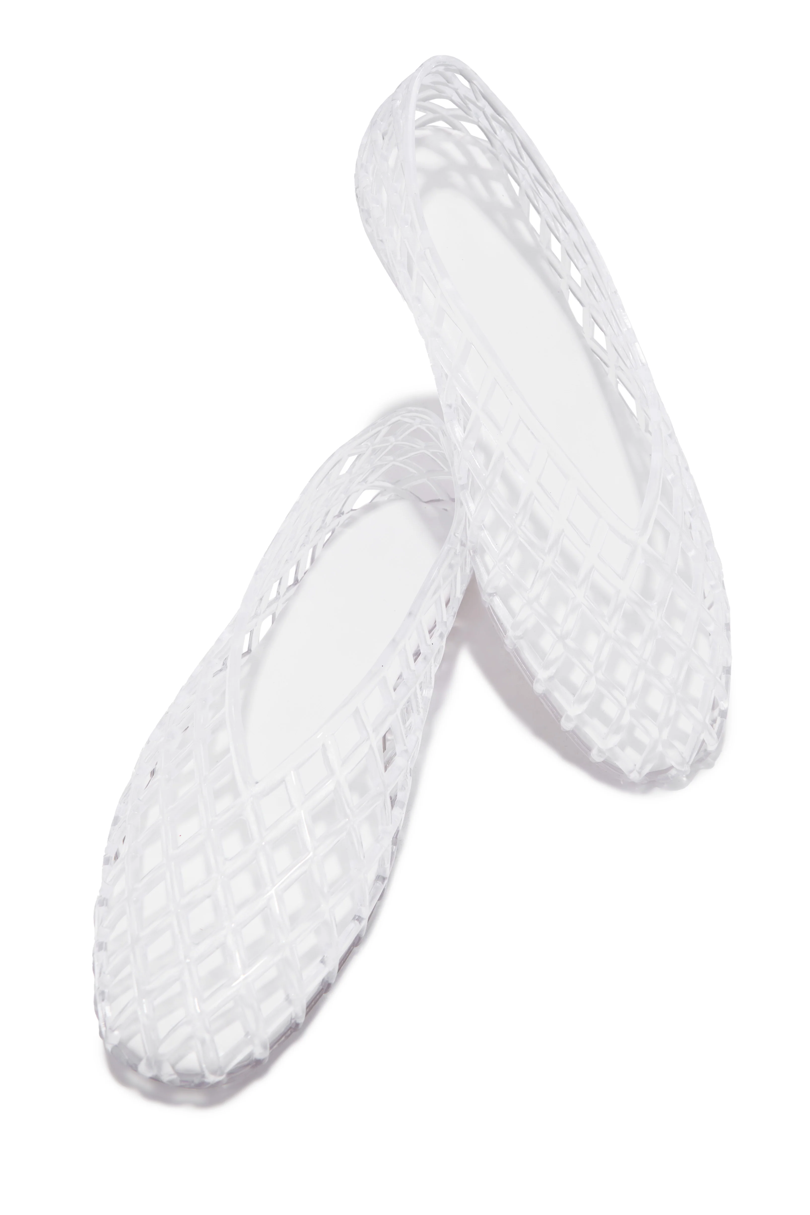 Layla Jelli Flats - Clear - Image 4