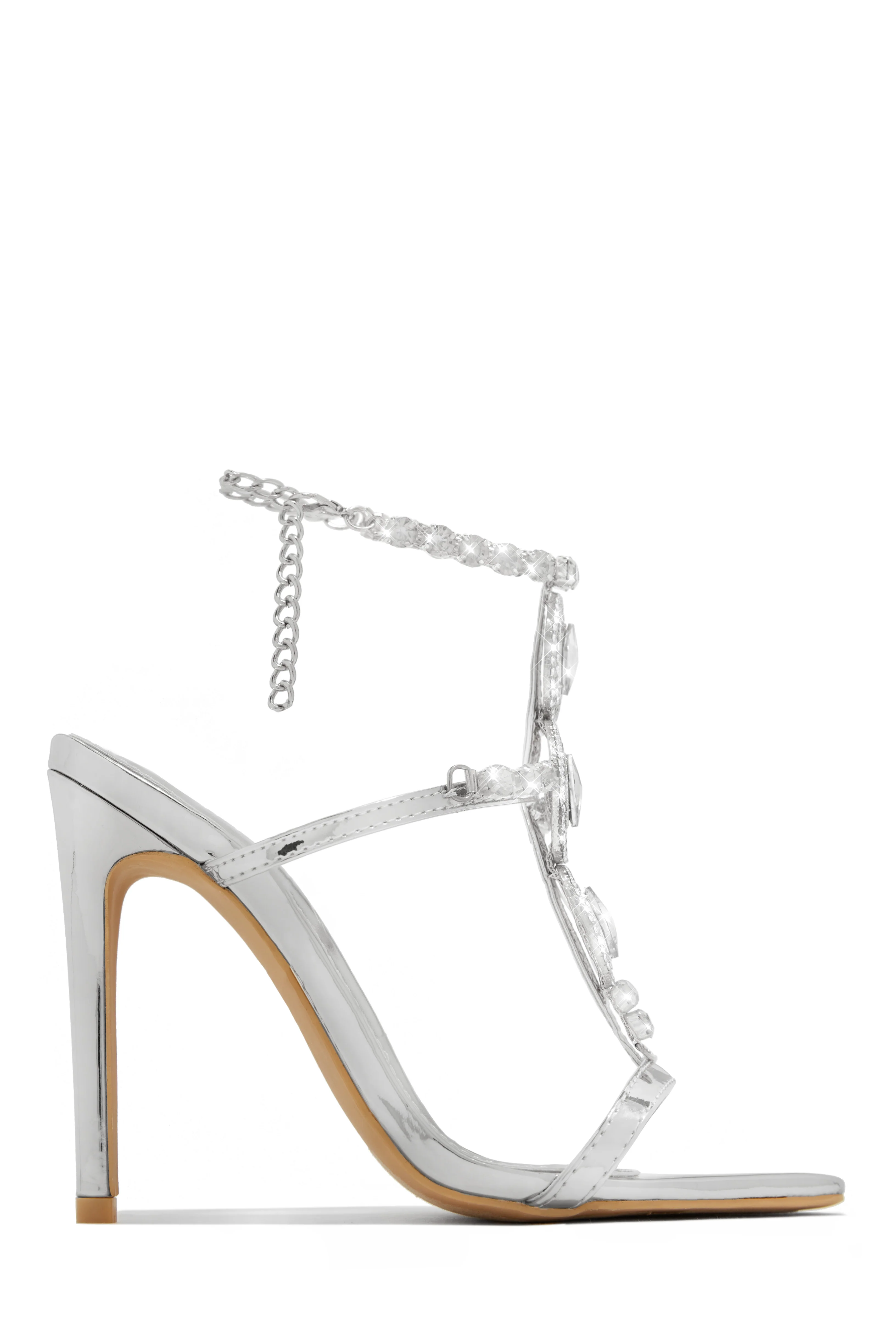 Main Character Embellished Single Sole High Heels - Black - Image 7