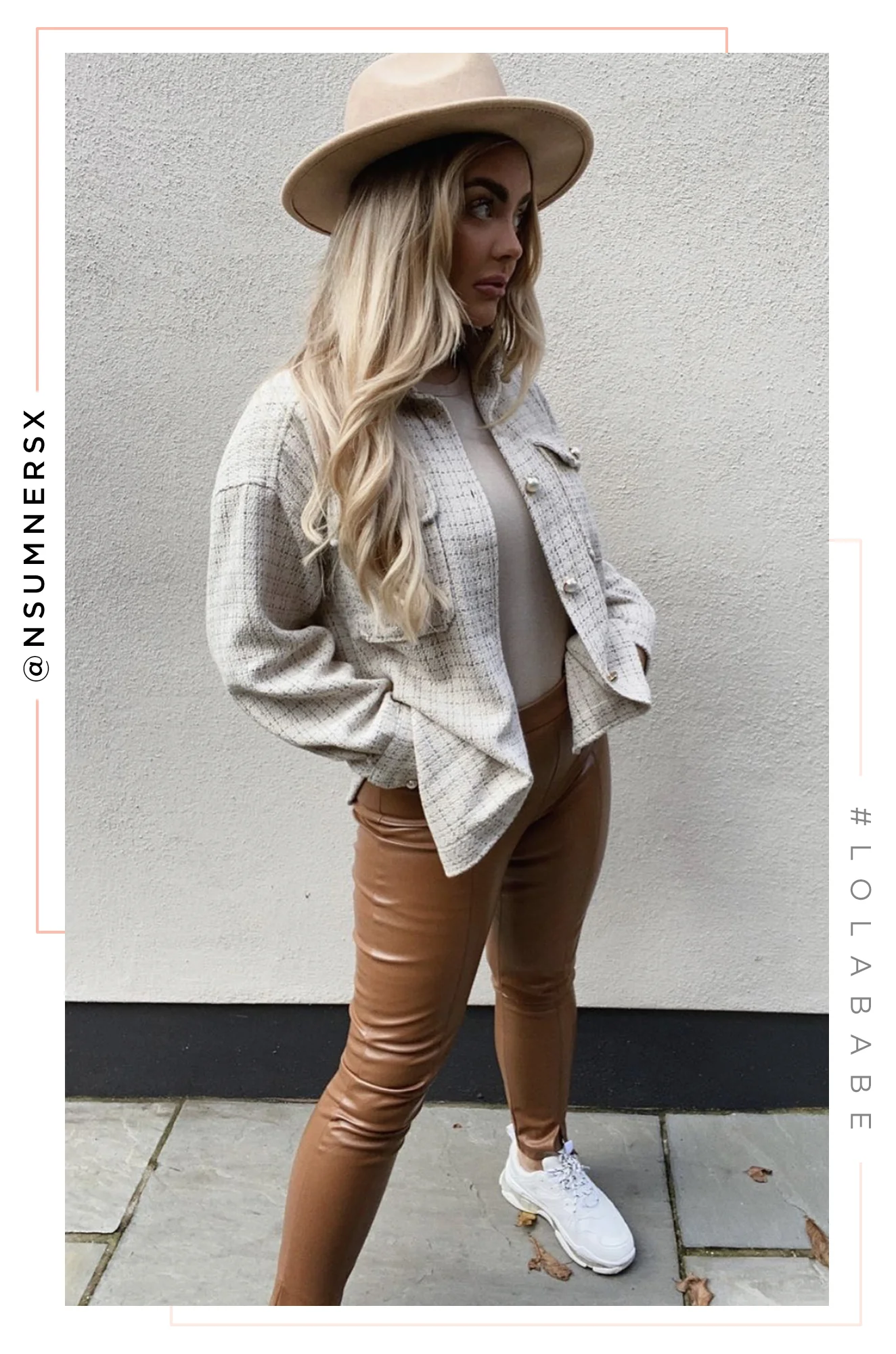 Make Jaws Drop High Waist Skinny PU Pant - Camel - Image 11