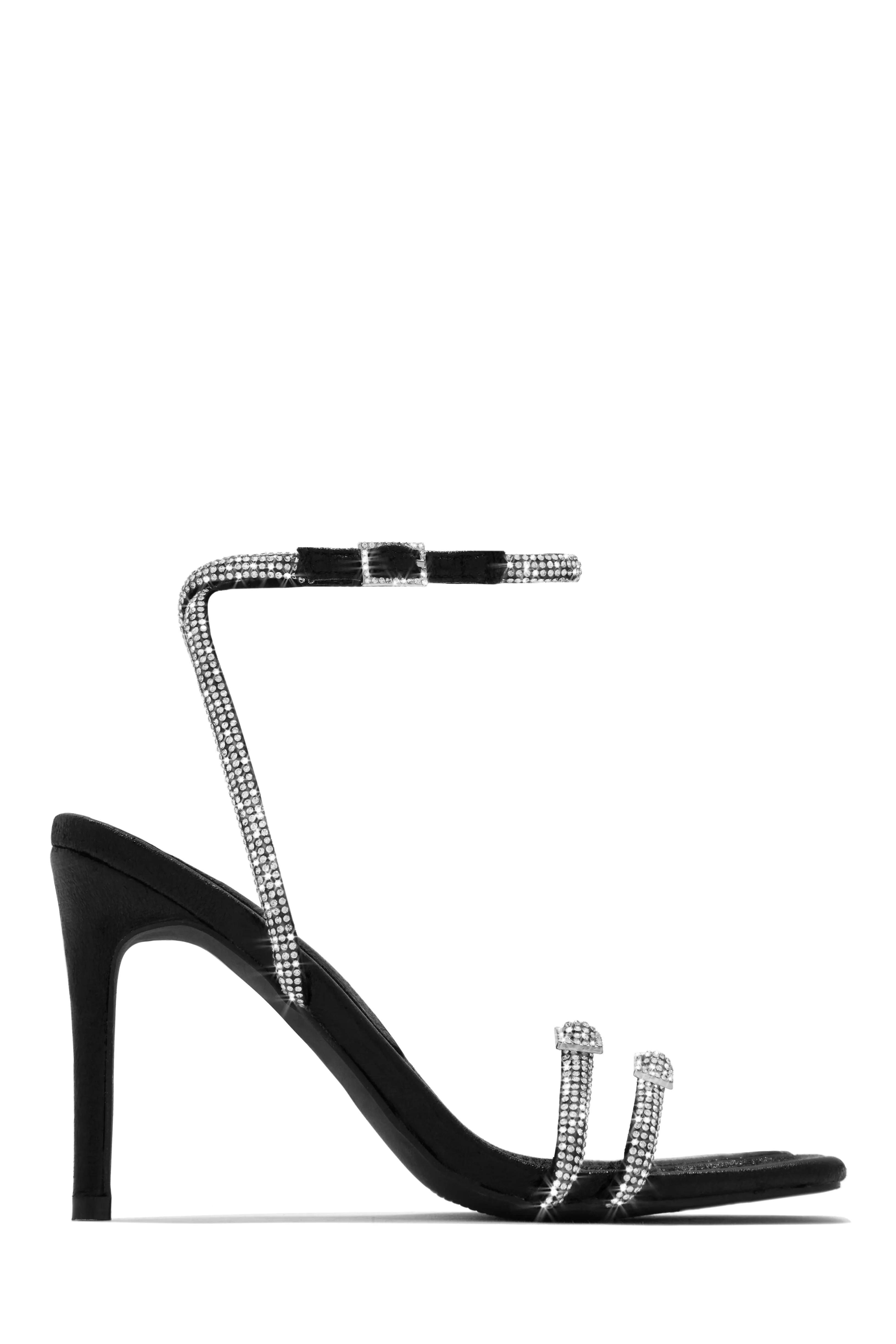 Miliana Embellished Ankle Strap Heels - Rose Gold - Image 6