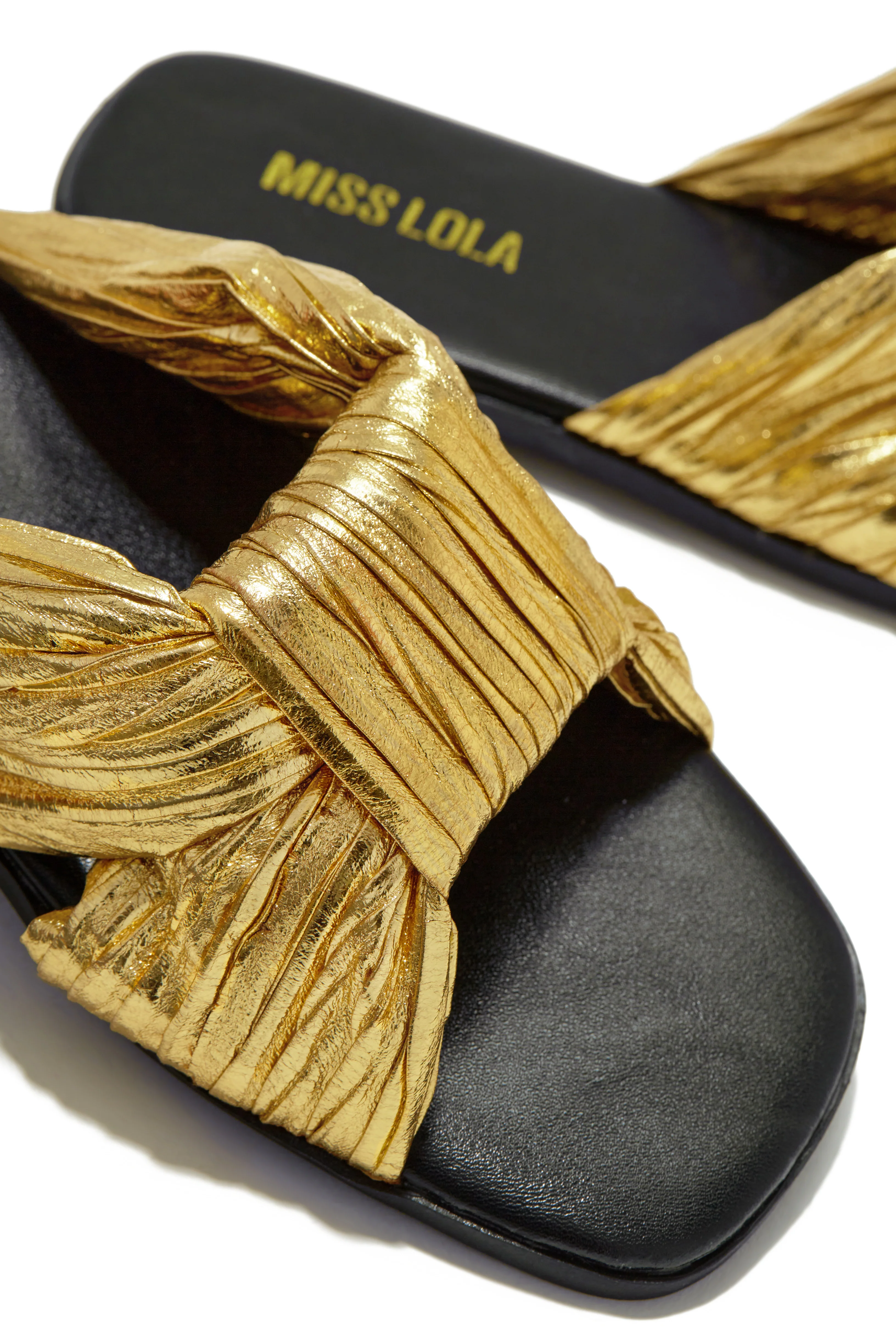 Bali Getaway Slip On Sandals - Gold - Image 3