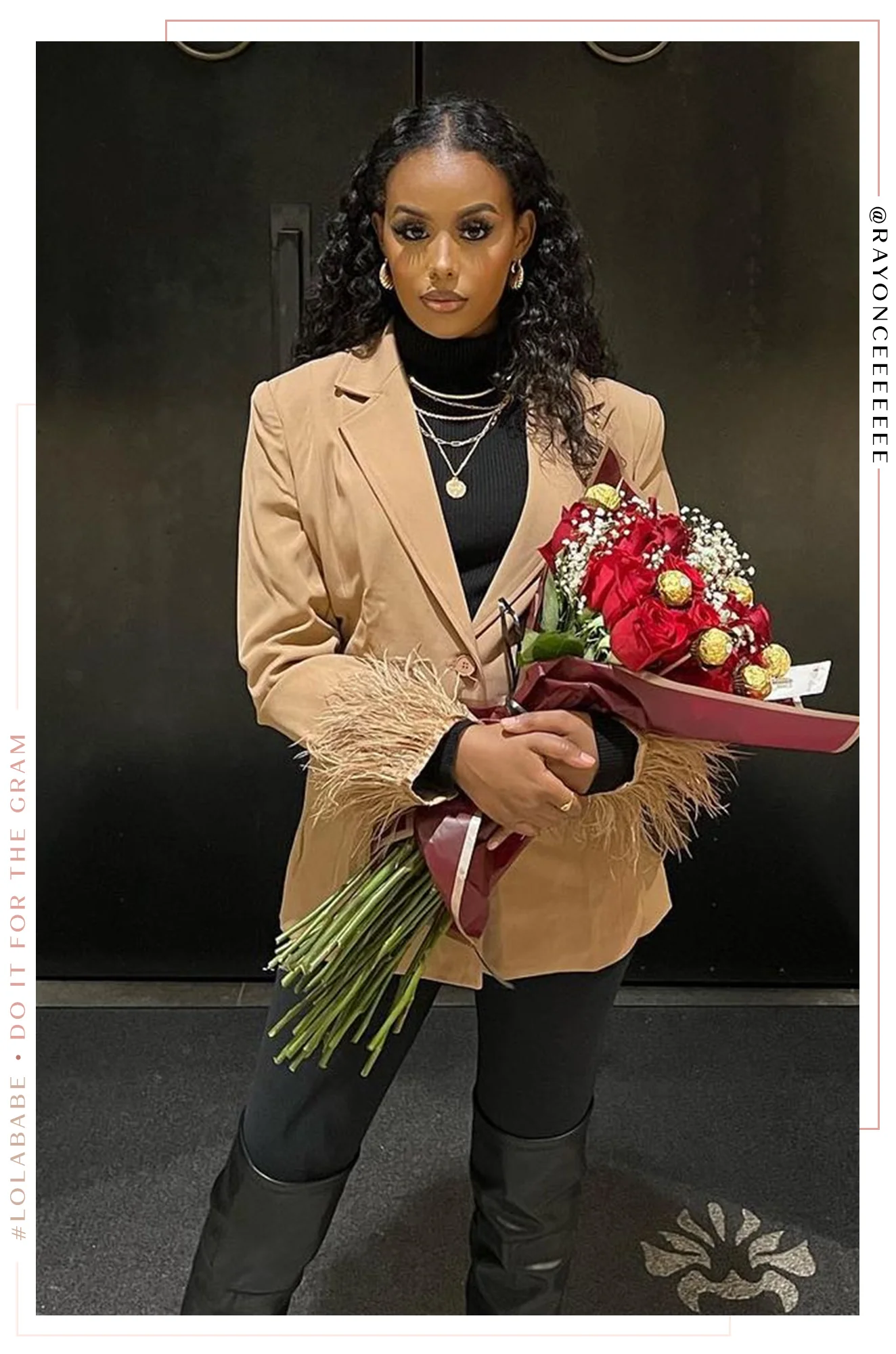 Perfect Match Two Piece Blazer and Pant Set - Nude - Image 9