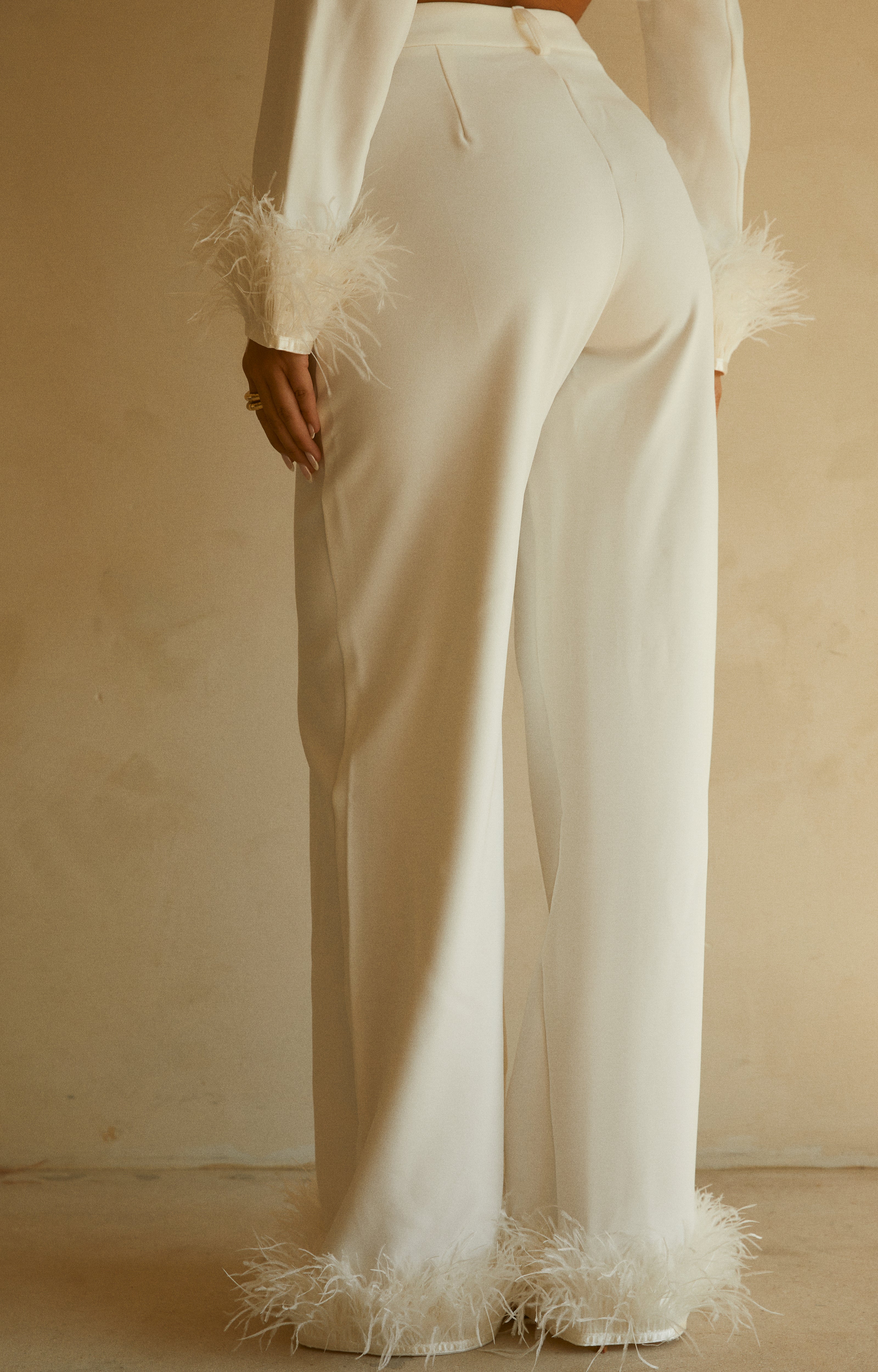 Perfect Match Two Piece Blazer and Pant Set - White - Image 14