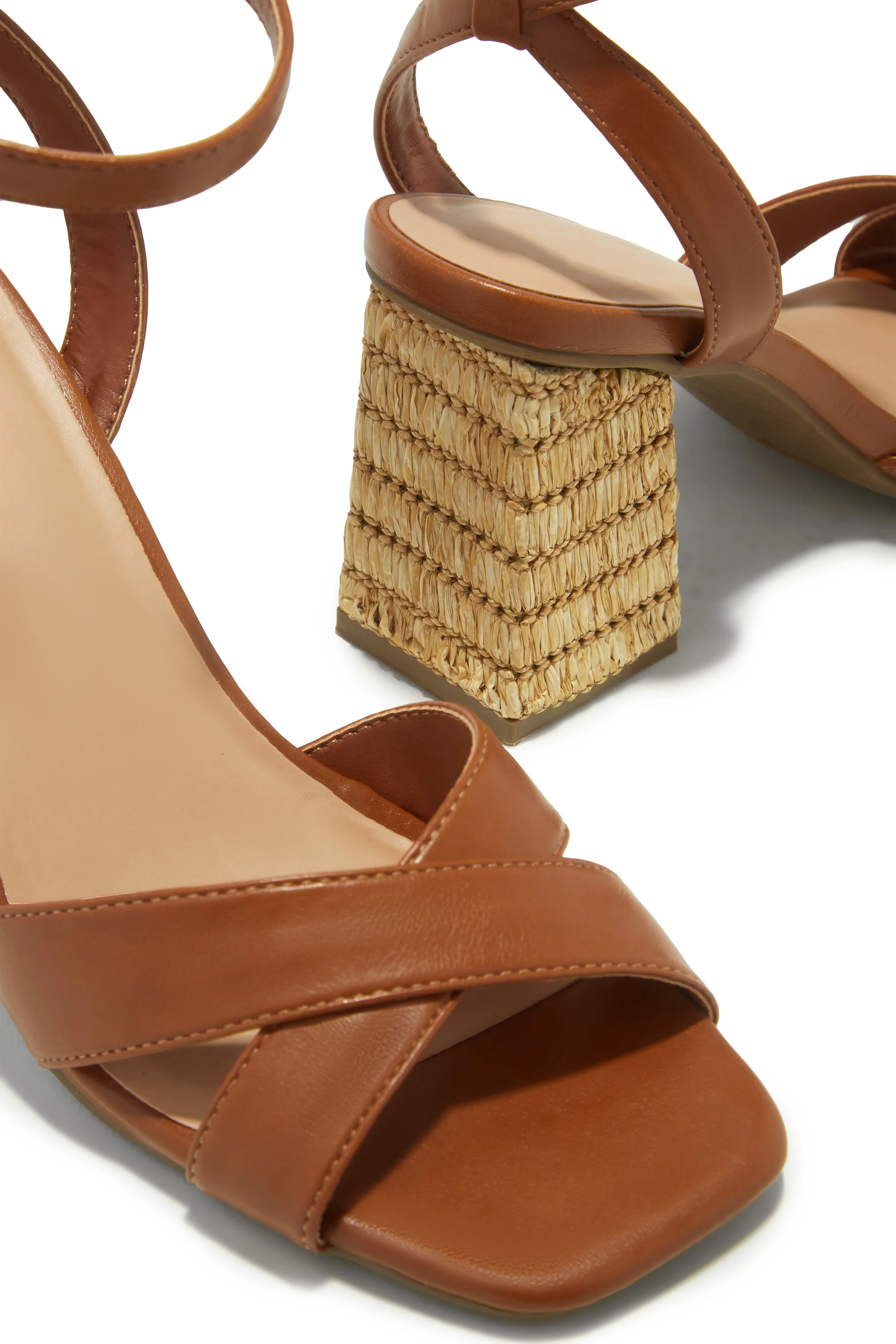 Punta Cana Block Heels - Chestnut - Image 3