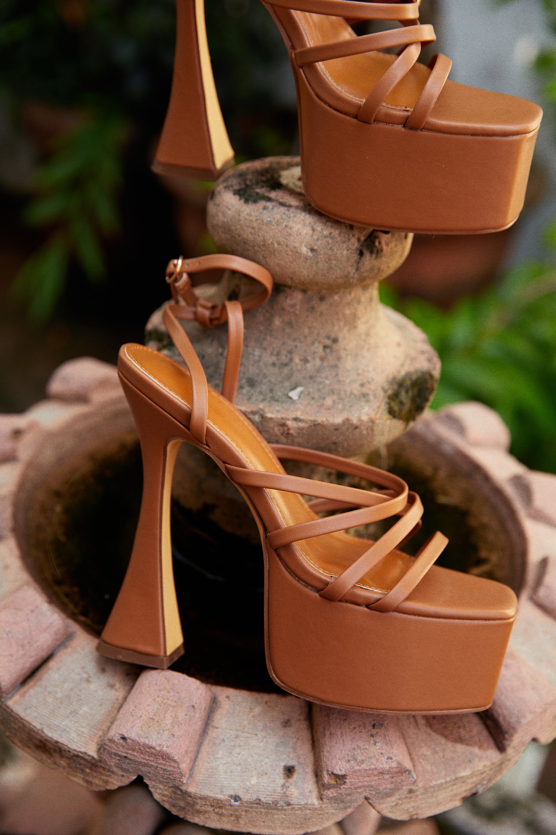 Rozalia Platform High Heels - Camel - Image 3