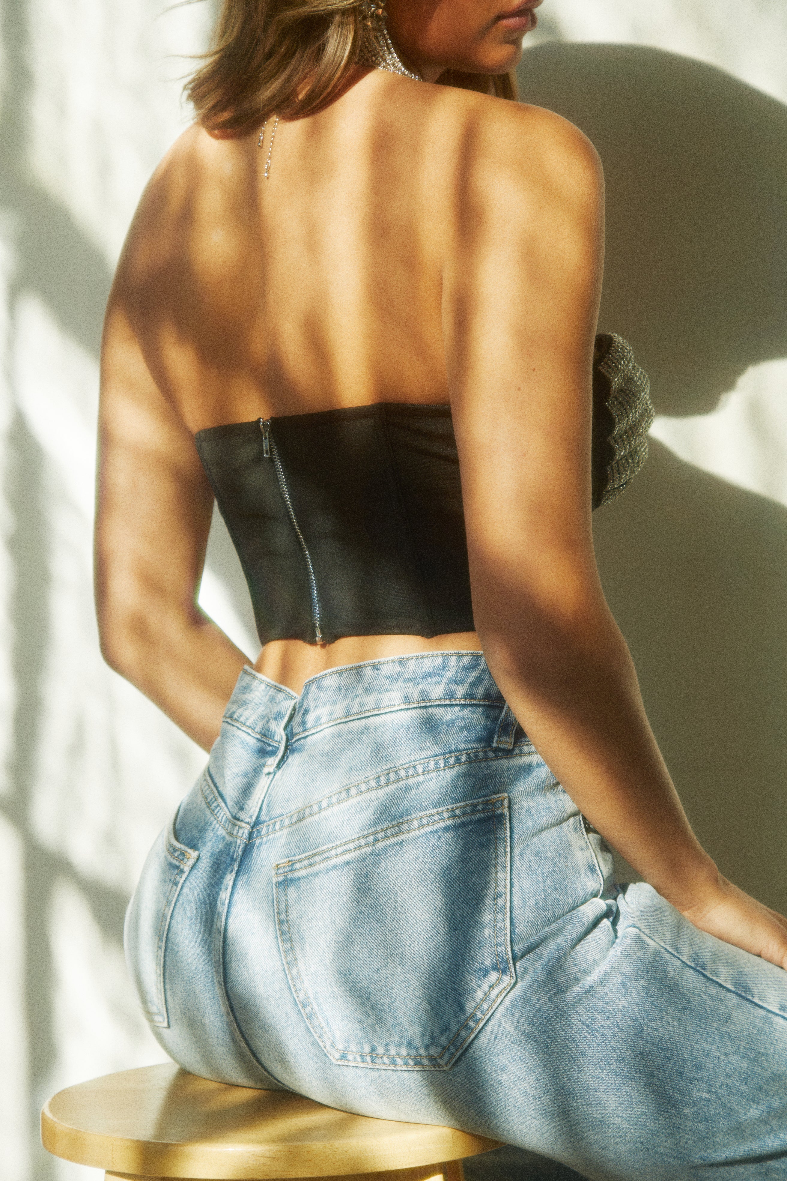 Showstopper Strapless Top - Black - Image 12