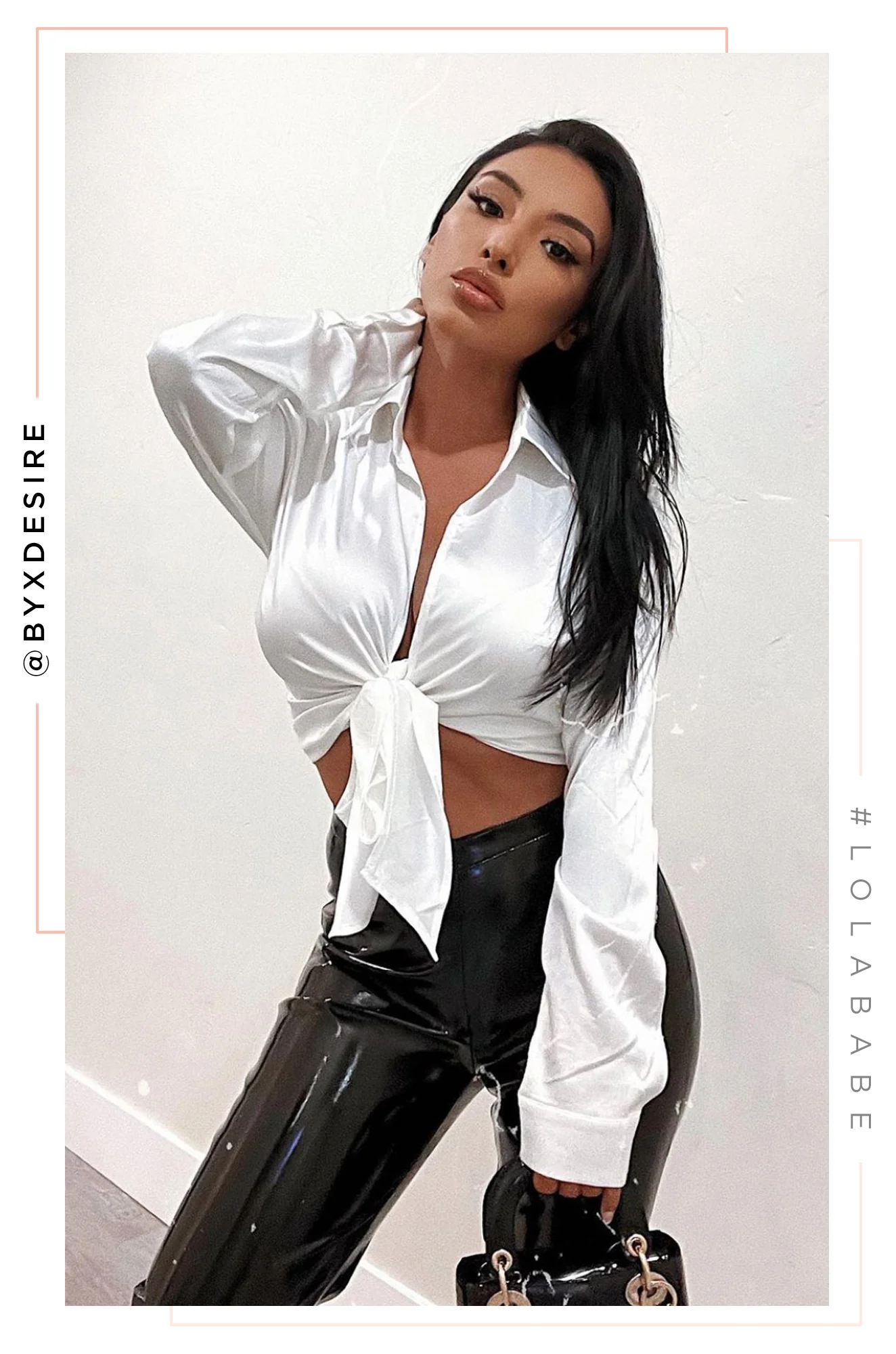 Social Nights Patent Skinny Pant - Black - Image 10