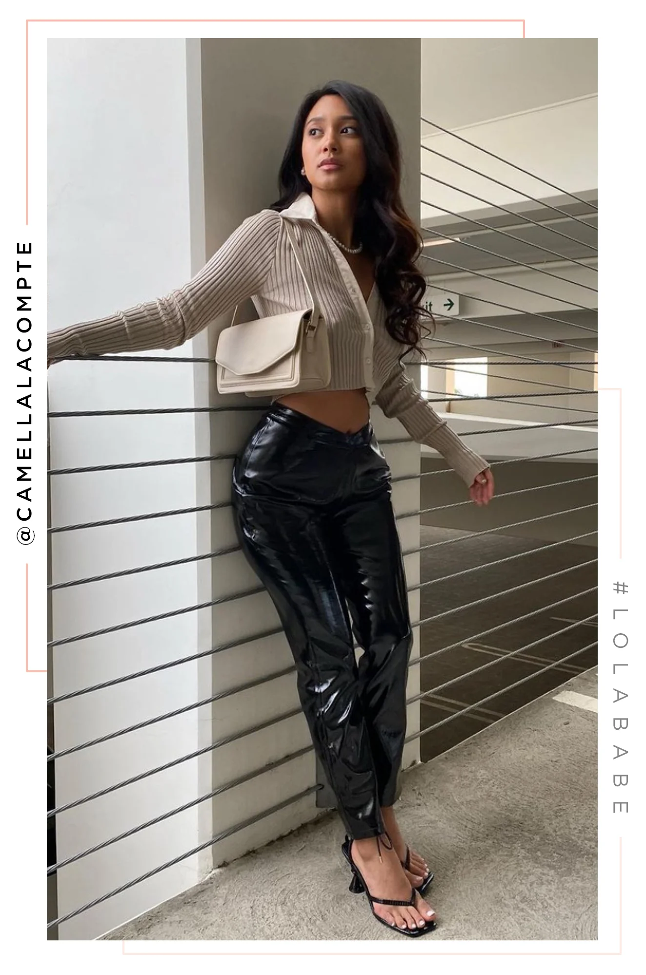 Social Nights Patent Skinny Pant - Black - Image 7