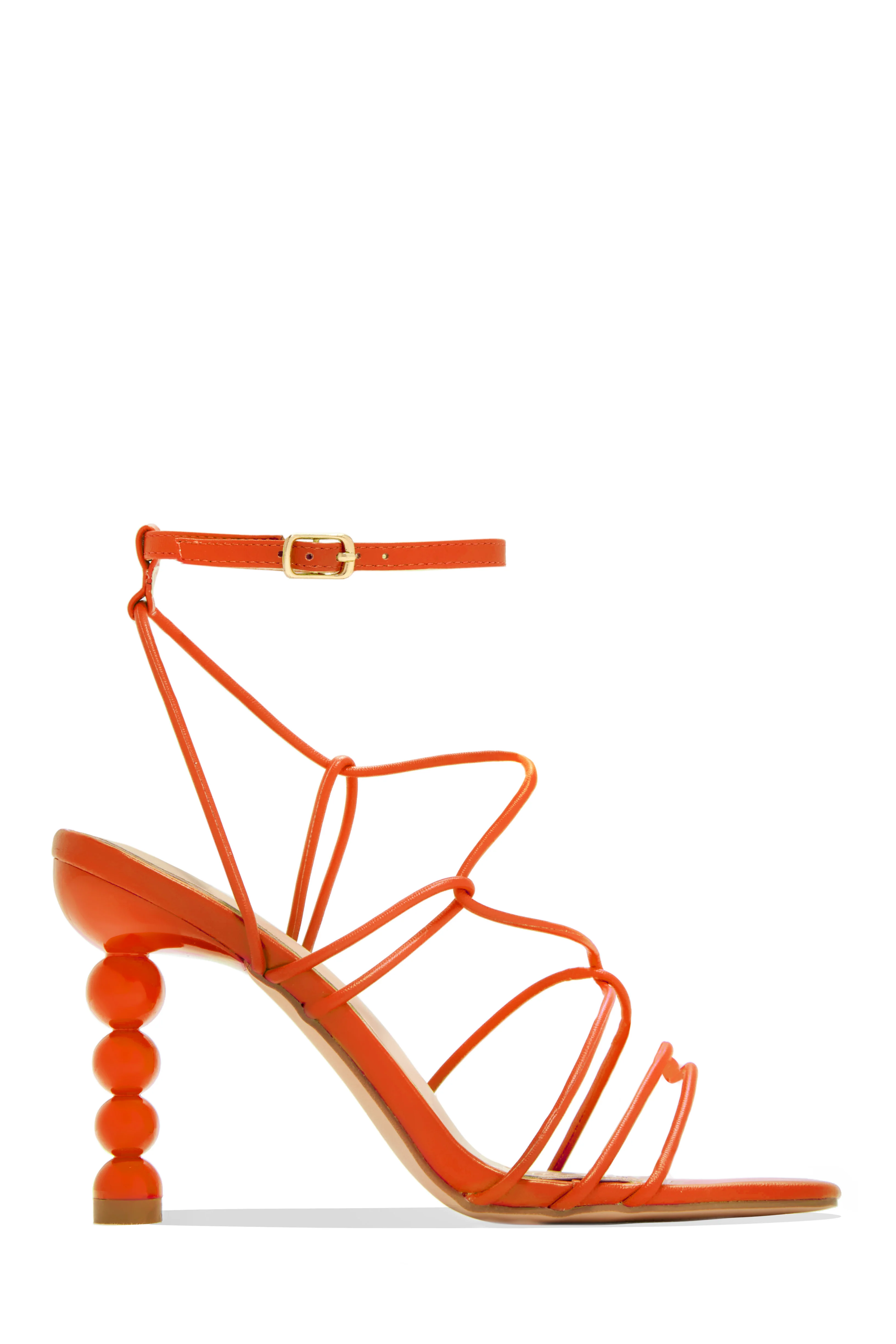 St. Barts Summer Square Toe Strappy Heels - Pink - Image 6