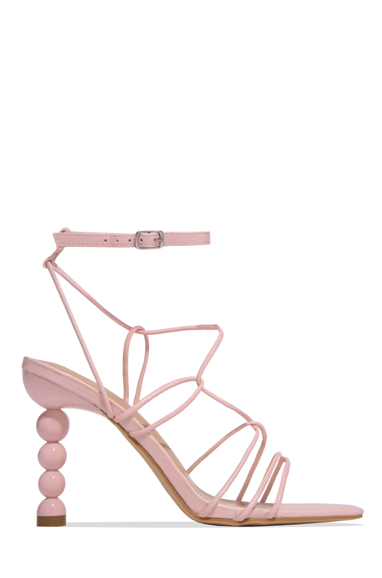 St. Barts Summer Square Toe Strappy Heels - White - Image 11