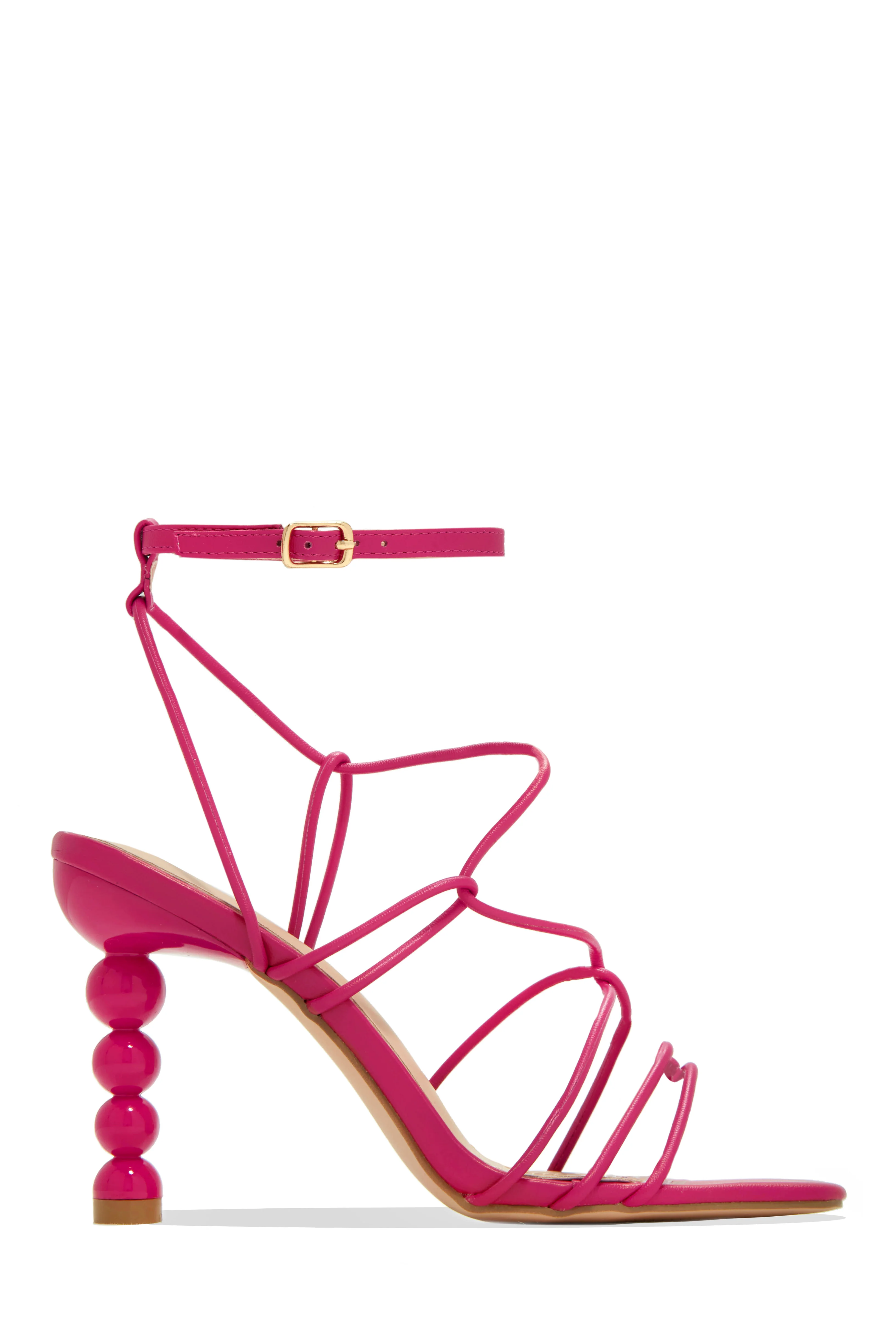 St. Barts Summer Square Toe Strappy Heels - White - Image 8