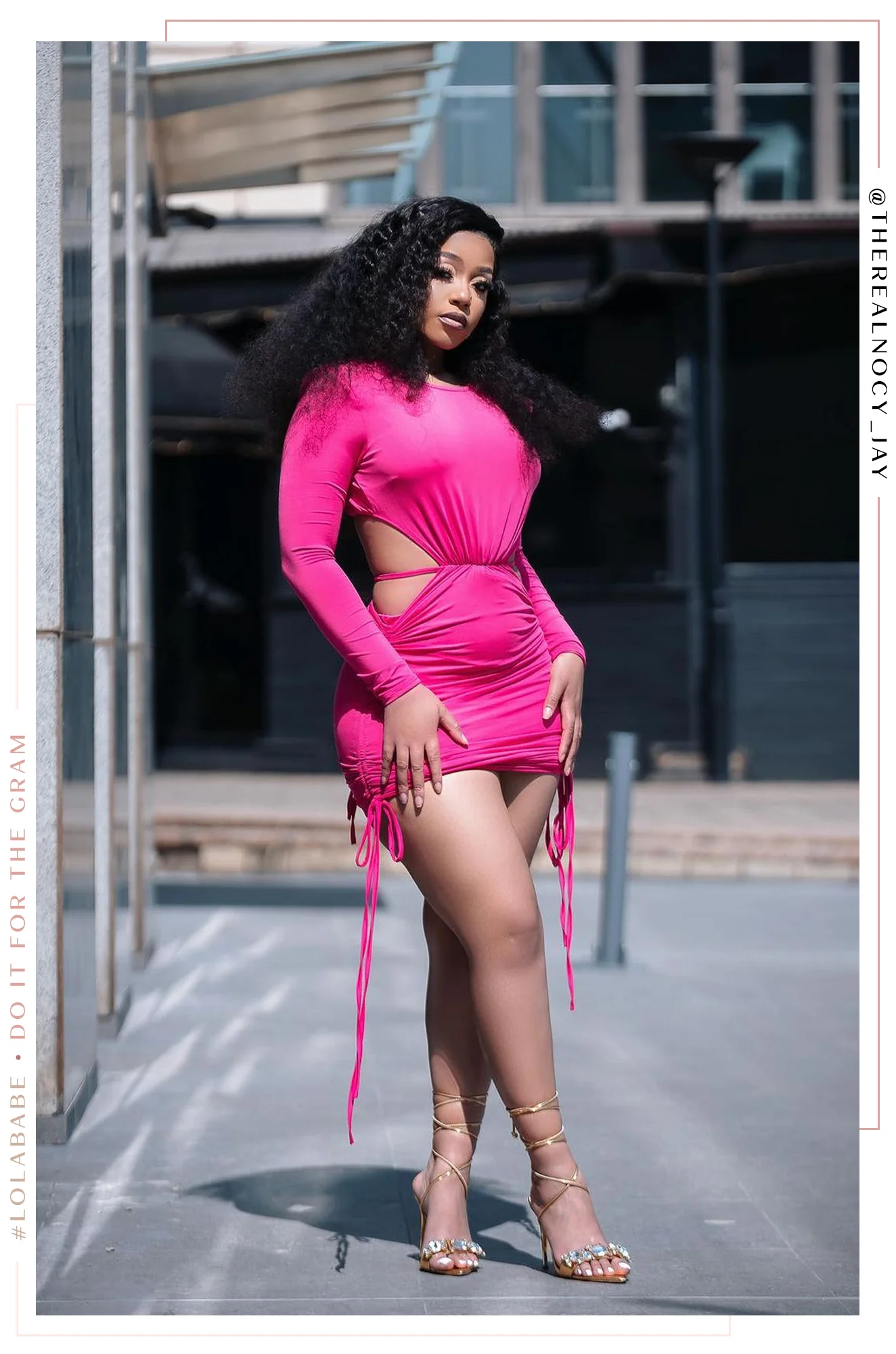 Tahlia Knit Mini Dress - Pink - Image 14