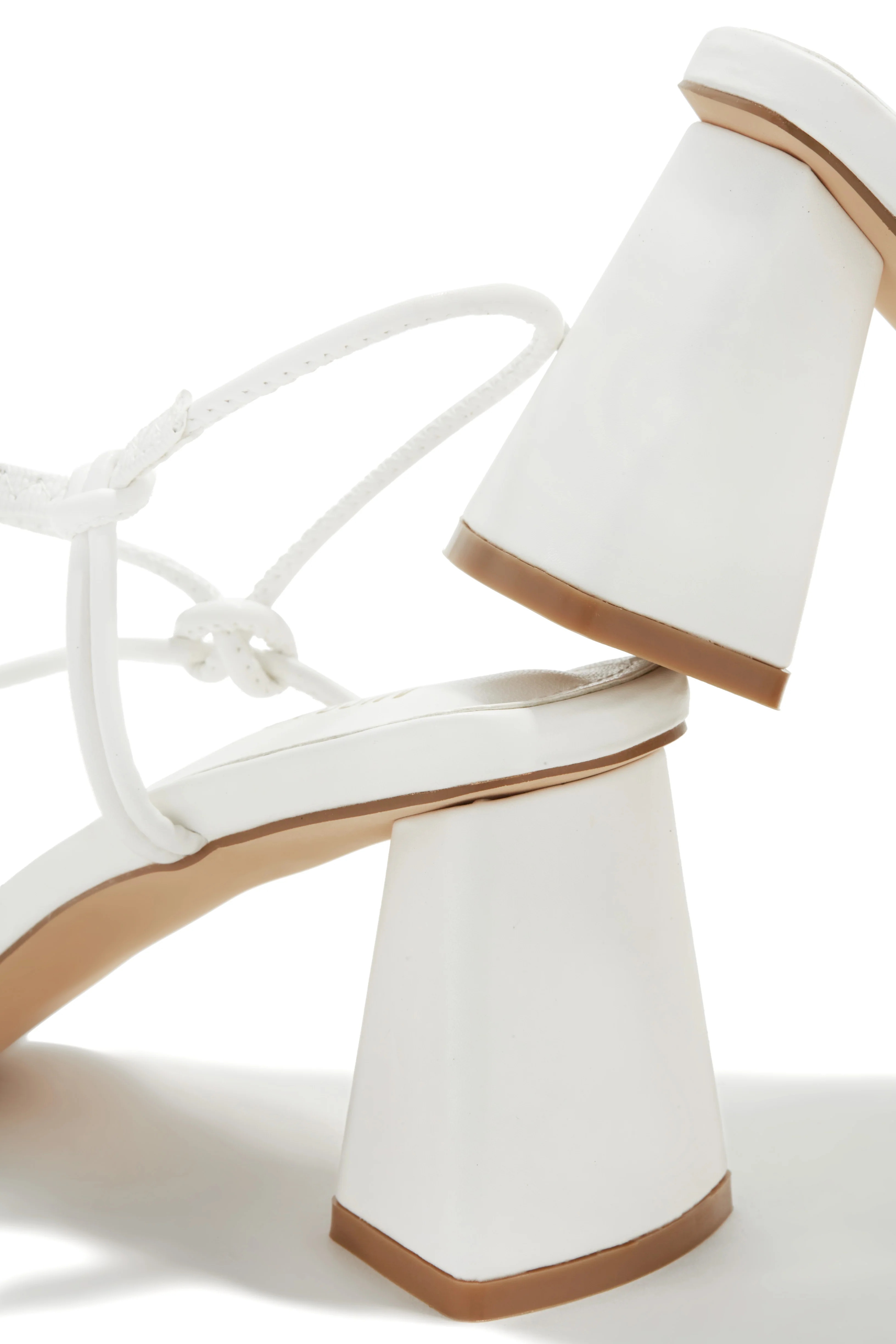 Vacation Memories Block Mid Heels - White - Image 3