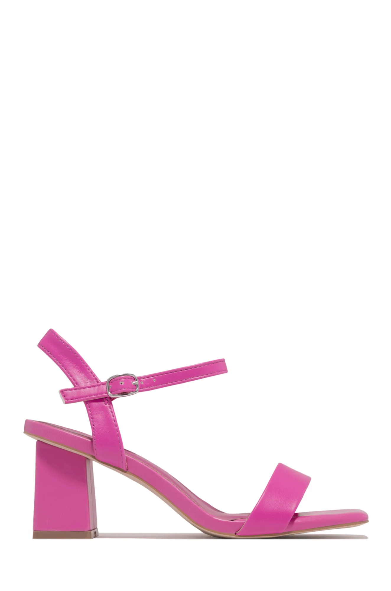 Violet Block Mid Heels - White - Image 8