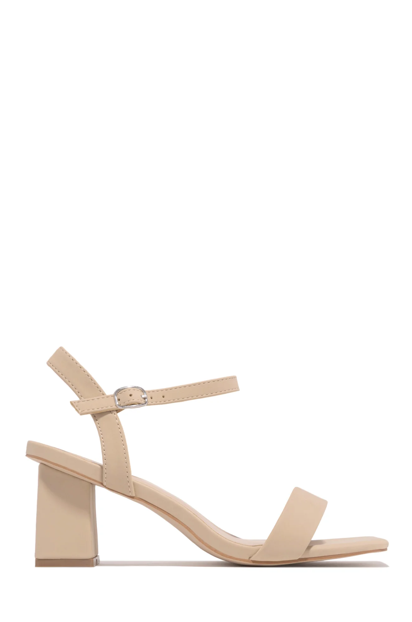 Violet Block Mid Heels - White - Image 9